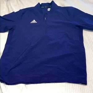 Adidas Men's Royal Blue Quarter-Zip Pullover